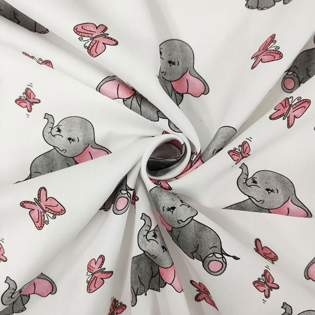 Tessuto Cotone Fantasia Fiori Grigio – Stoffa Per Arredo Da Metro, Larghezza 280 Cm – Ideale Per Cuscini, Tovaglie, Copriletti, Tappezzeria E Hobby Creativi